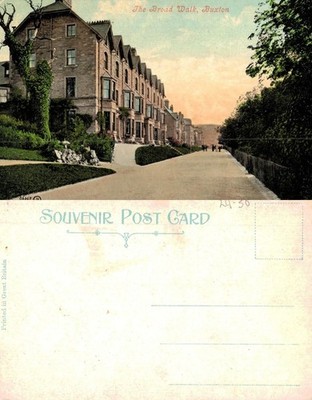 Alte Postkarte - The Broad Walk, Buxton, Derbyshire - UNBESPIELT