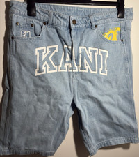 Karl Kani Herren Bermuda Shorts Denim hellbla...