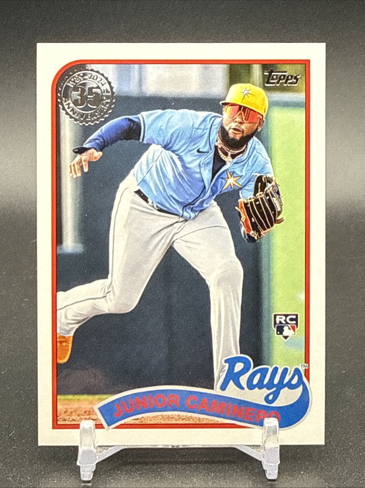 Junior Caminero (RC) - 2024 Topps Update Series - 1989 Topps Baseball #89US-16