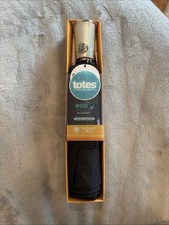 NEW Totes Sunguard Umbrella - Black - EcoFriendly Recycled Large Umbrella