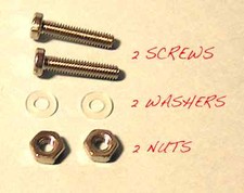 TURNTABLE CARTRIDGE MOUNTING SCREWS SET NUTS BOLTS 1/2" 14mm for HEADSHELL
