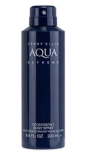 Perry Ellis-“AQUA EXTREME”-for Men 6.0oz Deodorizing Body Spray-(NEW-SEALED)