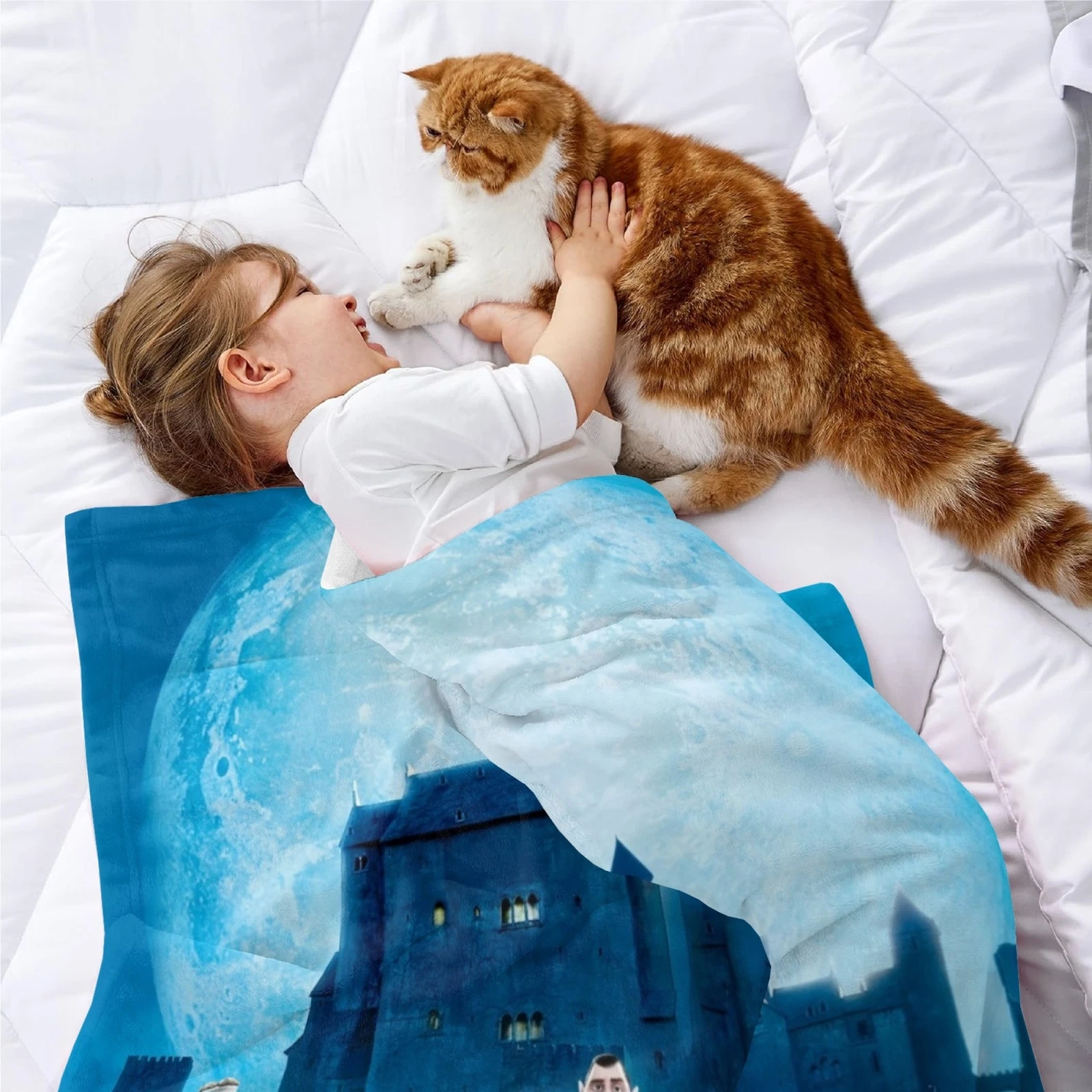 Hotel Transylvania Flannel Blanket - Soft Bed and Sofa Throw Blanket