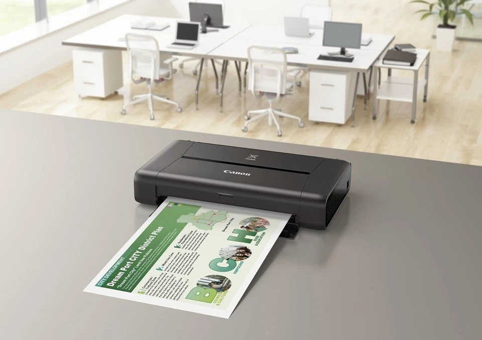 CANON PIXMA IP110 MOBILE USB WIRELESS A4 COLOR COMPACT INKJET PRINTER 9596B008AA - Image 3 of 4