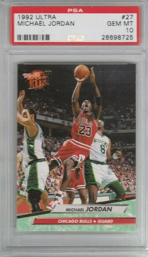 1992 Fleer Ultra #27 Michael Jordan Chicago Bulls PSA 10 GEM MINT. G.O.A.T