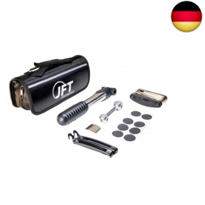JFT Performance: 2-in-1 Fahrradpumpe & Multitool-Set - Schnelle Reparatur für 