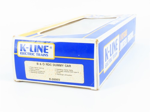 O Gauge 3-Rail K-Line K-26003 B&O Baltimore & Ohio Budd RDC Diesel - Unpowered - Picture 10 of 10