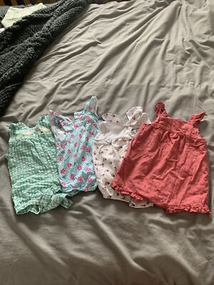 0-3 months Baby girls Clothes bundle summer rompers M&S Jojo