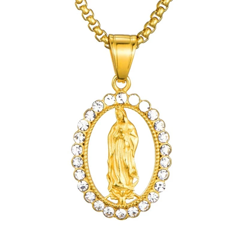 Collares y colgantes religiosos de la Cadena de Latón para hombres