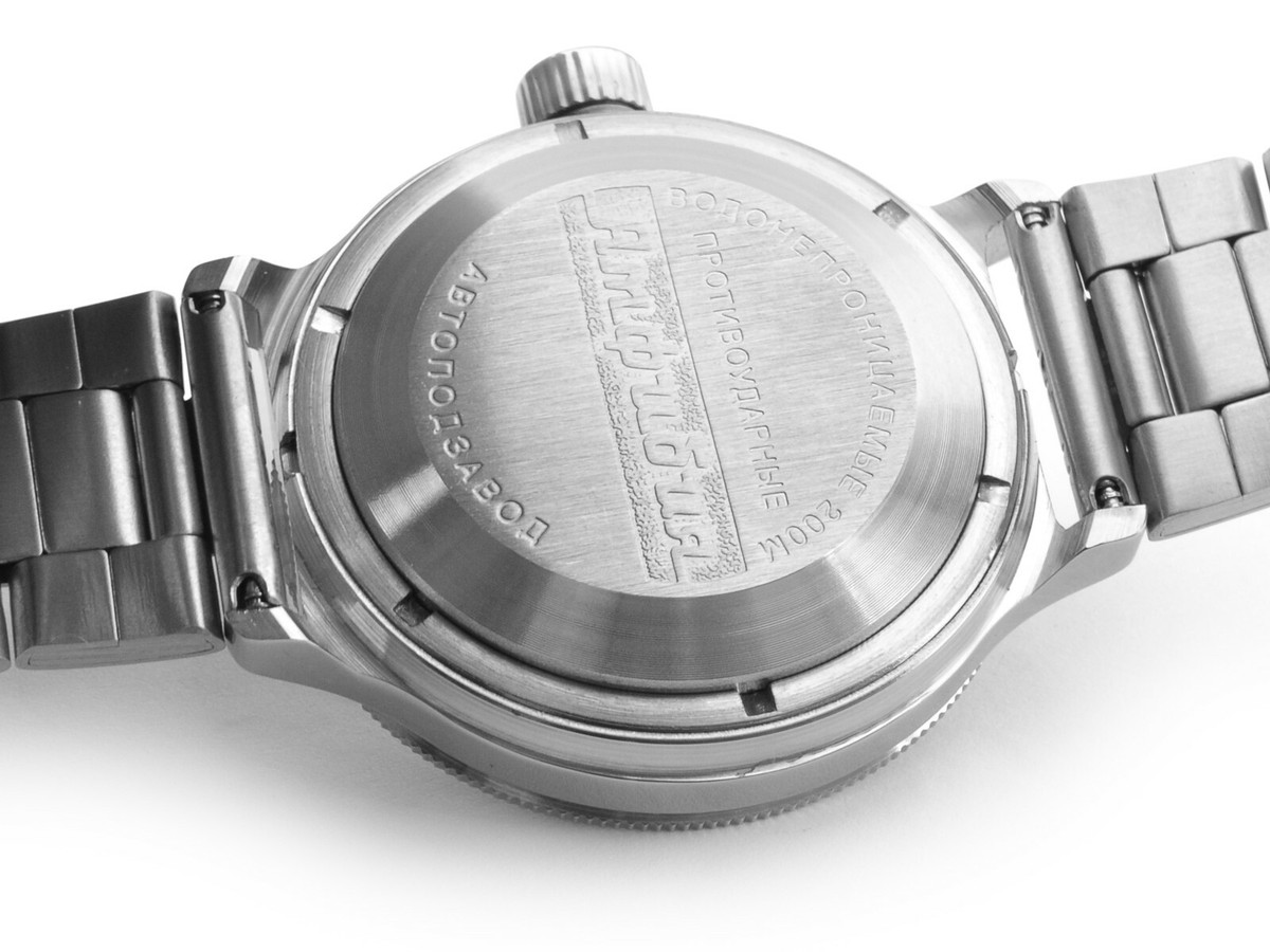 VOSTOK KGB Automatik 2416/420457 Zifferblatt Schwarz