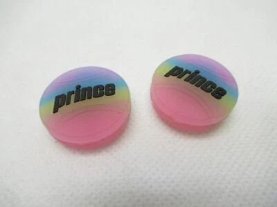 *NOS* LOT OF 2 PRINCE "ROUND RAINBOW" VIBRATION DAMPENERS FOR TENNIS RACQUETS
