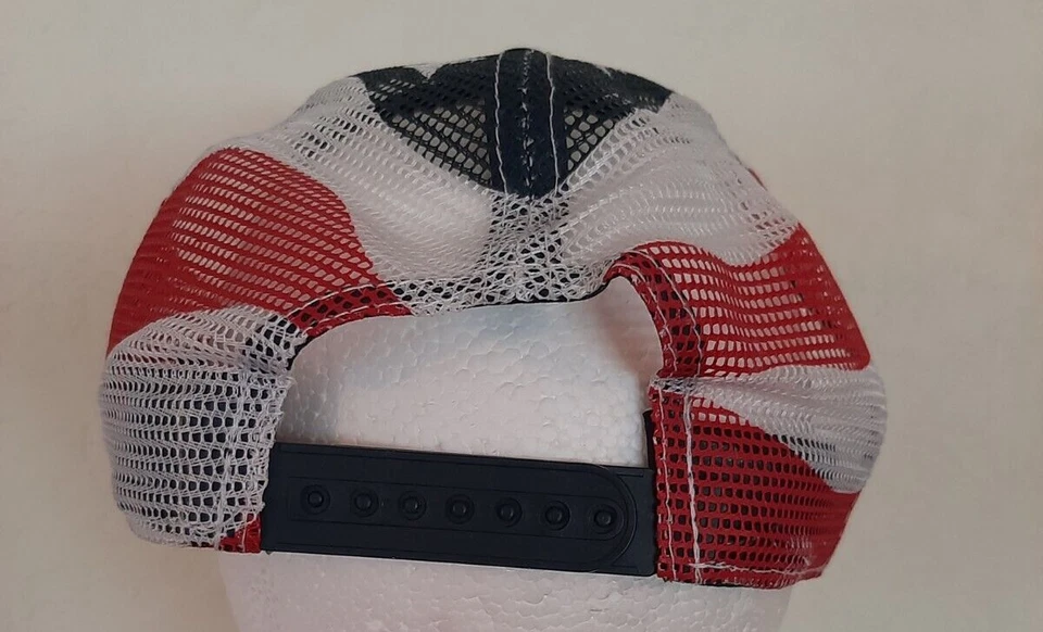 De colección Chevrolet Super Service Rojo Blanco Azul Gorra Snapback--¡En muy buena condición! Foto 4 de 4