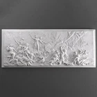 Hunting Bas-Relief of Diana (Greek Goddess Artemis) (9.4"x22.8"/ 24x58 cm)