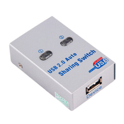 2 Port USB2.0 Auto Sharing Switch HUB For Printer Scanner Keyboard