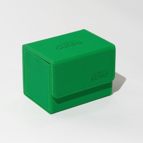 ULTIMATE GUARD MONOCOLOR GREEN 100+ SIDEWINDER DECK CASE Card Storage Box ccg - Picture 2 of 3