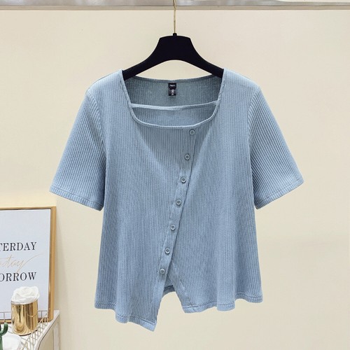 Blouses for Women Elegant Large XL 2X Size 12-20 Stretch Cotton Short Sleeve New - Picture 7 of 24