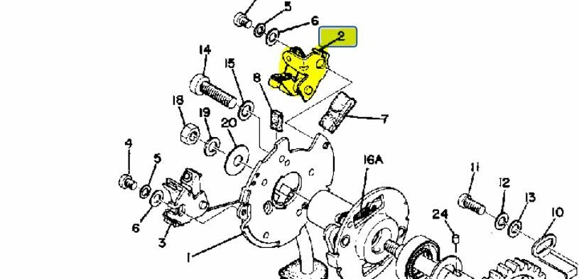 Puntos de interruptor de contacto originales Yamaha TX500 1973-1974 XS500 1975-1978 modelos Foto 4 de 4