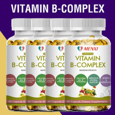 Vitamin B Complex Supplement B1,B2,B3,B5,B6,B7,B9,B12, Immune Support Pills