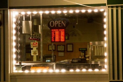 LEDUPDATES 60ft Storefront window LED Light warm white 5630 UL 12v 120w Power