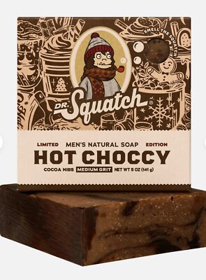 Lot of 2 DR SQUATCH - HOT CHOCCY Men s Body Bar SOAP 5oz- New