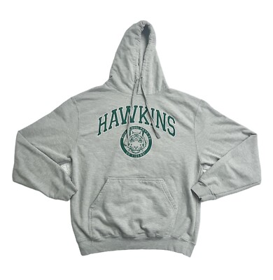 nike stranger things hoodie grey