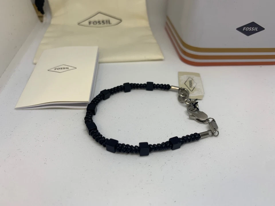 Fossil Armband Edelstahl Herren Men Schwarz mit Geschenkbox JF03632040 - Bild 2 von 2