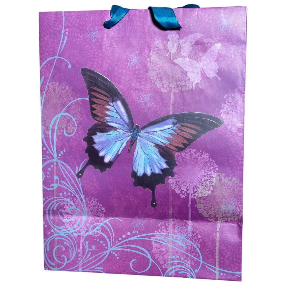 Taylor Swift Official Gift Bag Butterfly Ribbon Handles w Gold Tissue Paper - Image 2 of 4