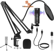 USB Mikrofon Kit Kondensator Gaming Streaming...