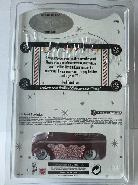 N*I様 ホットウィール EMPLOYEE HOLIDAY CAR CUSTOM Hot Wheels 2010 RLC Rare Employee Holiday Car Christmas Mattel
