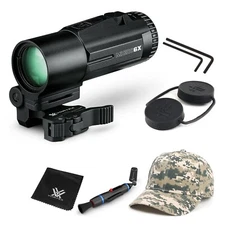 Vortex Optics Micro6X Sight Magnifier with CD Hat and Lens Cleaning Pen Bundle