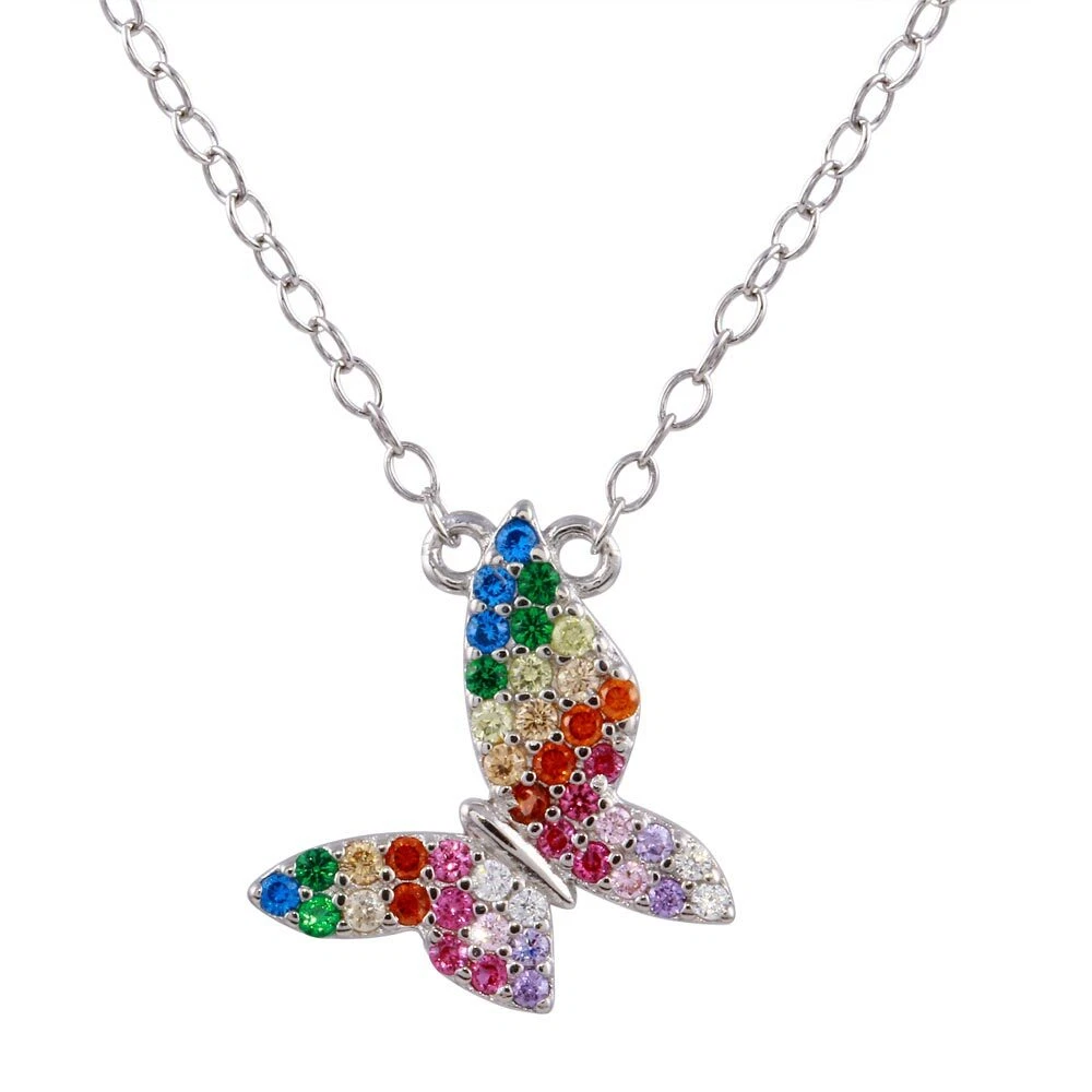 Multiple 2024 butterfly necklace