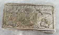 NOS - Vintage FIRE DEPARTMENT TIFFANY STUDIOS Belt Buckle 1970s RARE FIREMAN