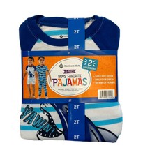 MEMBER'S MARK 4 PIECE BOYS' FAVORITE PAJAMAS 2 FUN DESIGNS SIZE 2T