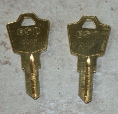 2-Keys  Sentry Safe single side key cut to  code A-B-C-G-H-I-J-K-L-M-O-W