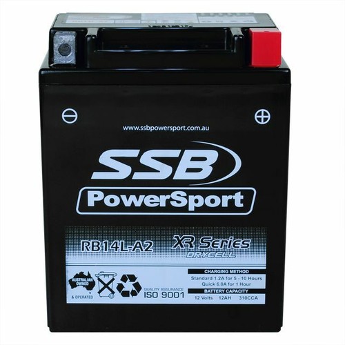 YTX14AHL-BS YB14L-A2 12N14-3A Motorcycle Battery Yamaha XJ750M XS750 XS850 XJ900 - Picture 3 of 3