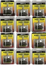 12 PK FORNEY 72729 2" COARSE GRINDER WIRE WHEEL CUP BRUSH CRIMPED WIRE 8912248