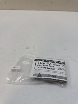 C-2344: Analog 0-10VDC, 30/60/120A, split core