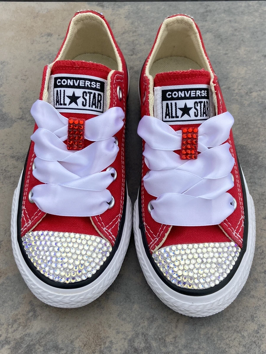 Bling Converse Rhinestone Sneakers BLING ALL STAR Kid Size 10.5