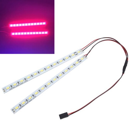 RC Car LED Underglow Kit - Red Blue Neon Light Strip for Chassis Body Drift - UK - Picture 12 of 13