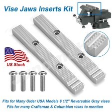 For Craftsman Vise Jaws Insert Kit Many Older USA Models 6 1/2" Reversable Vises