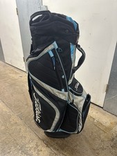 Titleist Golf Club Cart/Carry Bag 14-Way Divided 10 Pockets Blue  Black