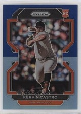 2022 Panini Prizm Blue & Carolina Blue Prizm Kervin Castro #34 11ur