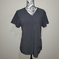 Dickies medium gray scrub top.