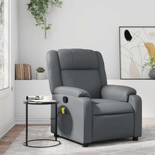 Massage Recliner Chair Grey