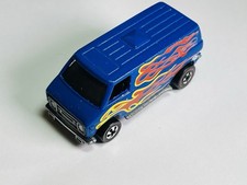 Restored/Customised Hot Wheels Redline - 1975 - Super Van - Blue w/Flames