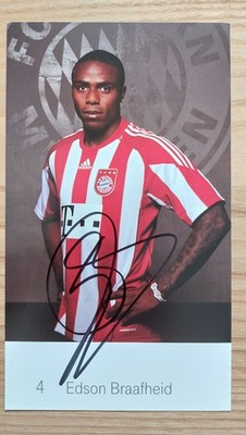 Edson Braafheid - signiert - AK Autogrammkarte Bayern 2010-11 10-11 2010-2011