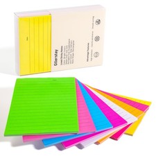 8 Pack Lined Sticky Notes 4x6 in Ruled Stickies Super inch, Color Variety