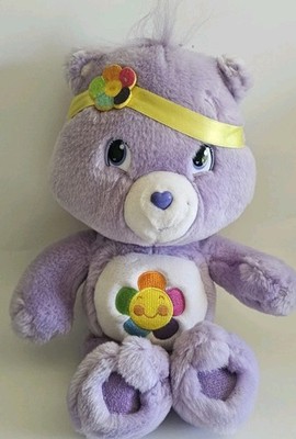 The Care Bears 2007 PURPLE HARMONY BEAR 8'' Plush STUFFED ANIMAL Toy Just Play