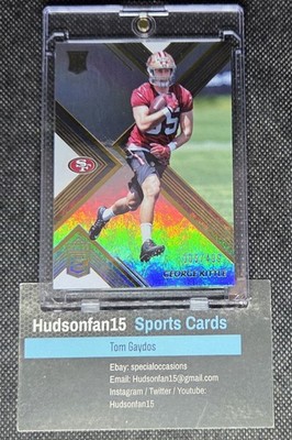 George Kittle 2017 Panini Donruss Elite #109 RC 305/499 San Francisco 49ers
