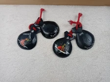 Vintage 1979 Wooden Castanets Percussion Instrument Shell Shaped Clappers